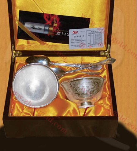 家用金银制品 纯金银蒙古碗新疆碗